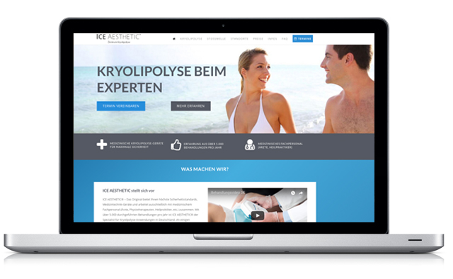 ICE AESTHETIC Website Kryolipolyse